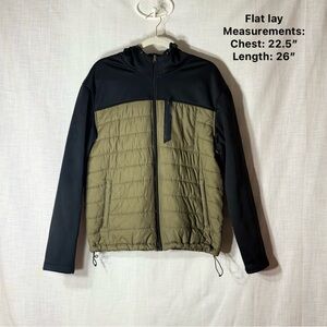 New Balance Hybrid Puffer Jacket | Olive Black | Men’s M